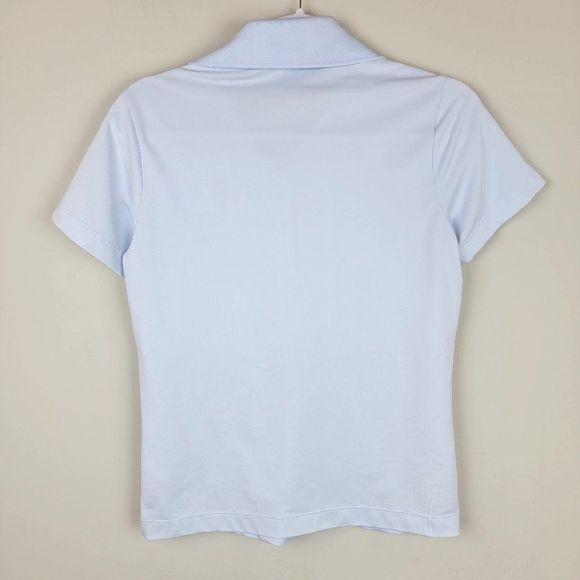 Nike Golf Fit Dry Light Blue Short Sleeves Button Up Stretchy Logo Polo Shirt S - Picture 2 of 8